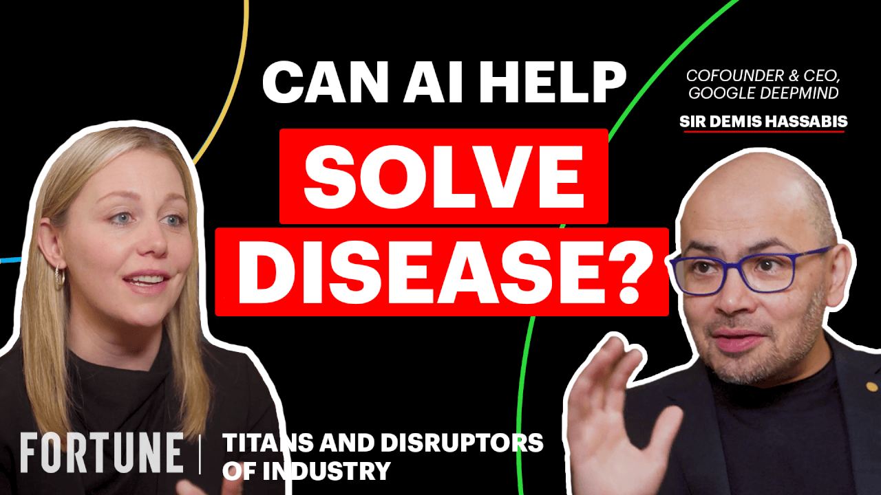 Video thumbnail for Google’s AI boss made OpenAI issue code red. Now he wants to solve disease. | Titans and Disruptors