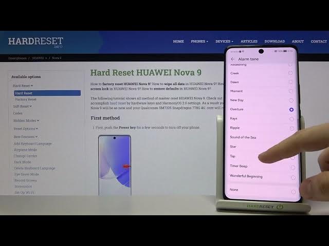 Video thumbnail for Alarm Tones on Huawei Nova 9 – Available Sounds of Alarms