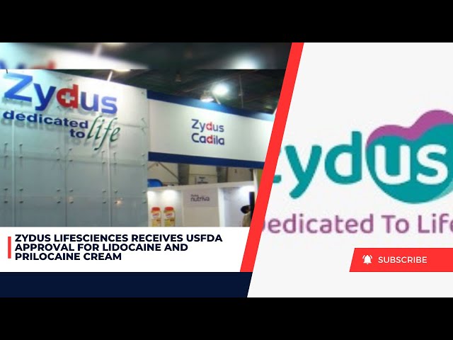 Video thumbnail for Zydus Lifesciences Receives USFDA Approval for Lidocaine and Prilocaine Cream