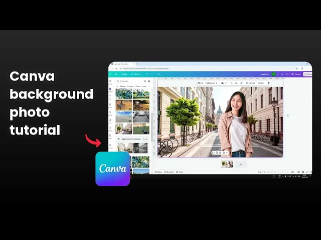 Video thumbnail for How to Add a Background Photo in Canva