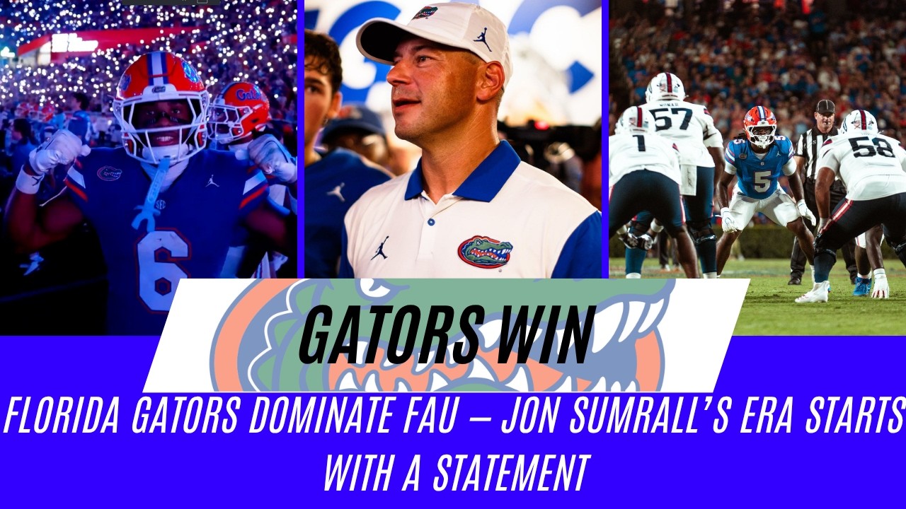 Video thumbnail for Florida Gators DOMINATE FAU - Jon Sumrall's Era Starts With a STATEMENT