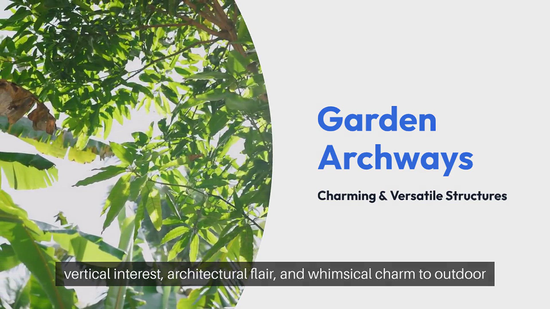 Video thumbnail for Garden Archways