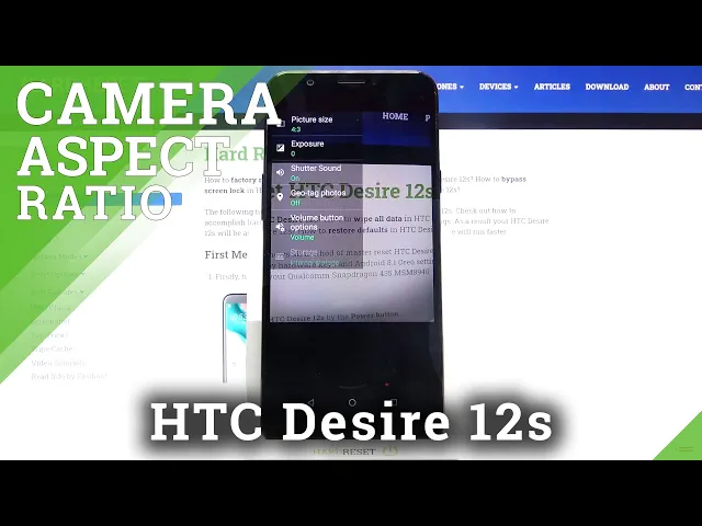 Video thumbnail for How to Change Camera Aspect Ratio in HTC Desire 12s – Ratio Between Width and Height