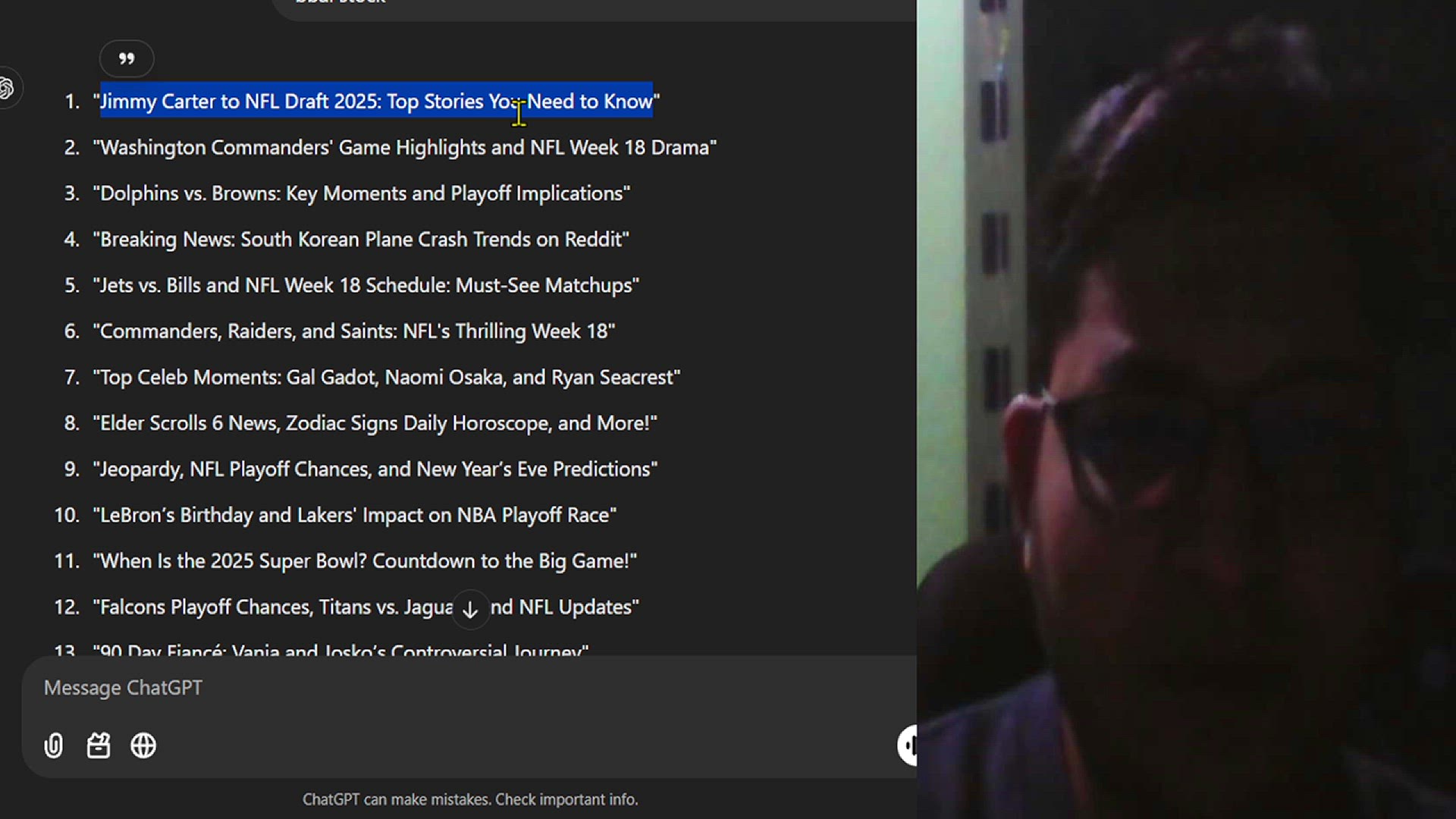 Video thumbnail for Jimmy Carter to NFL Draft 2025 Top Stories You Need to Know