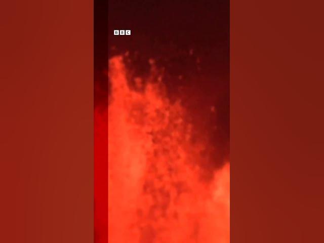 Video thumbnail for Iceland volcano erupts for the sixth time in eight months @BBCNews  #usa #facts #fallstyle #chickenr