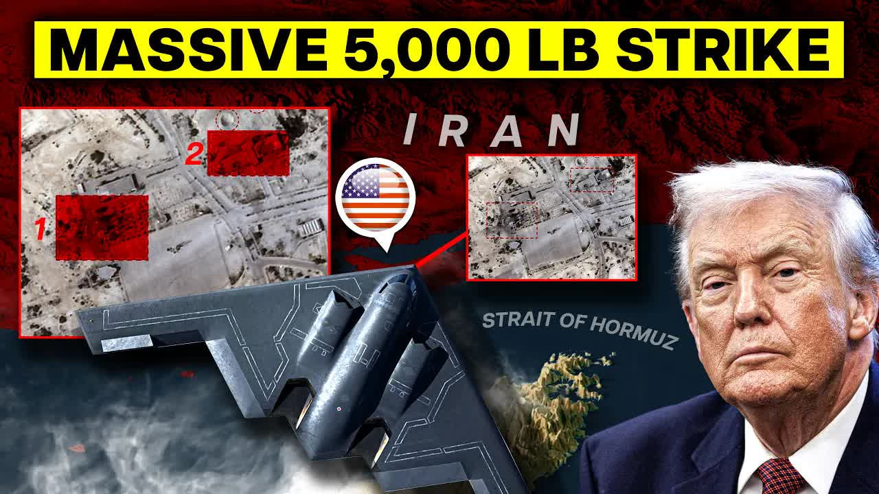 Video thumbnail for U.S. Just Discovered Irans BIGGEST Underground Secret Then the B-2 BOMBER Did THIS