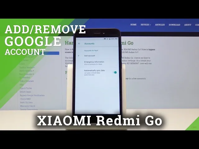 Video thumbnail for How to Add or Delete Google Account in Xiaomi Redmi Go - Set Up Google Account