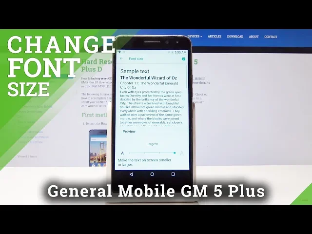 Video thumbnail for How to Change Font Size in General Mobile GM 5 Plus D - Set Up Display Size