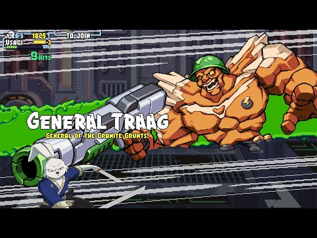 Video thumbnail for TMNT: SHREDDER'S REVENGE (GENERAL TRAAG FIGHT) (USAGI YOJIMBO)