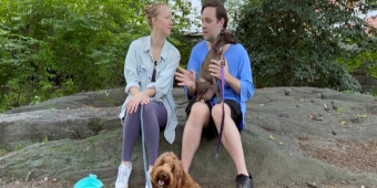 Video thumbnail for Exclusive: Natasha Hodgson & Jak Malone Cuddle up with Their Broadway Pets, Sydney & Dracula