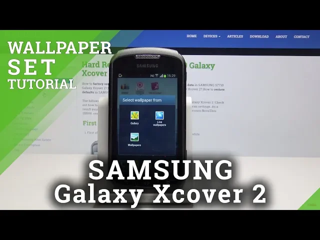 Video thumbnail for How to Change Wallpaper in SAMSUNG Galaxy Xcover 2 - Desktop Update