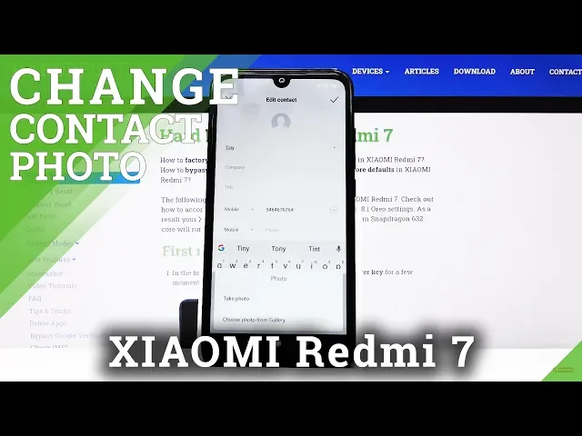 Video thumbnail for How to Add Contact Photo in XIAOMI Redmi 7 – Personalize Contact Profile