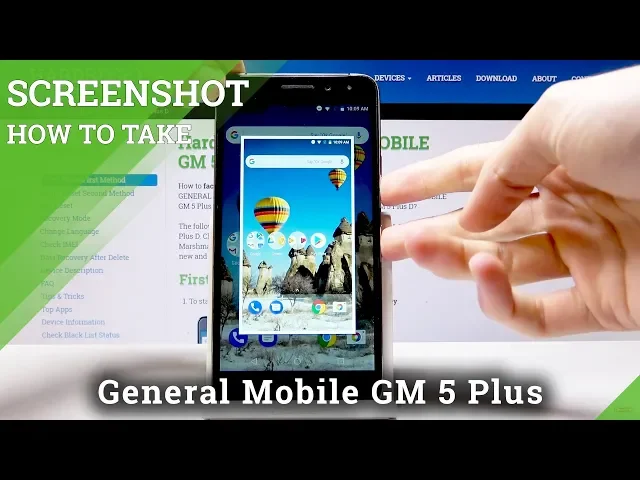 Video thumbnail for How to Take Screenshot in General Mobile Gm 5 Plus D - Save Display
