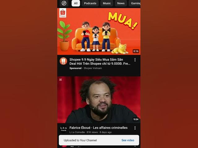 Video thumbnail for Astuce : Les vidéos n’apparaissent pas sur YouTube lors de l’upload mobile ?
