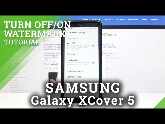 Video thumbnail for How to Customize Watermark in SAMSUNG Galaxy XCover 5 – Add Watermark to Photo