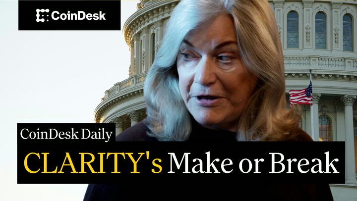 Video thumbnail for Senate votes on crypto's Clarity Act as Bitcoin slides