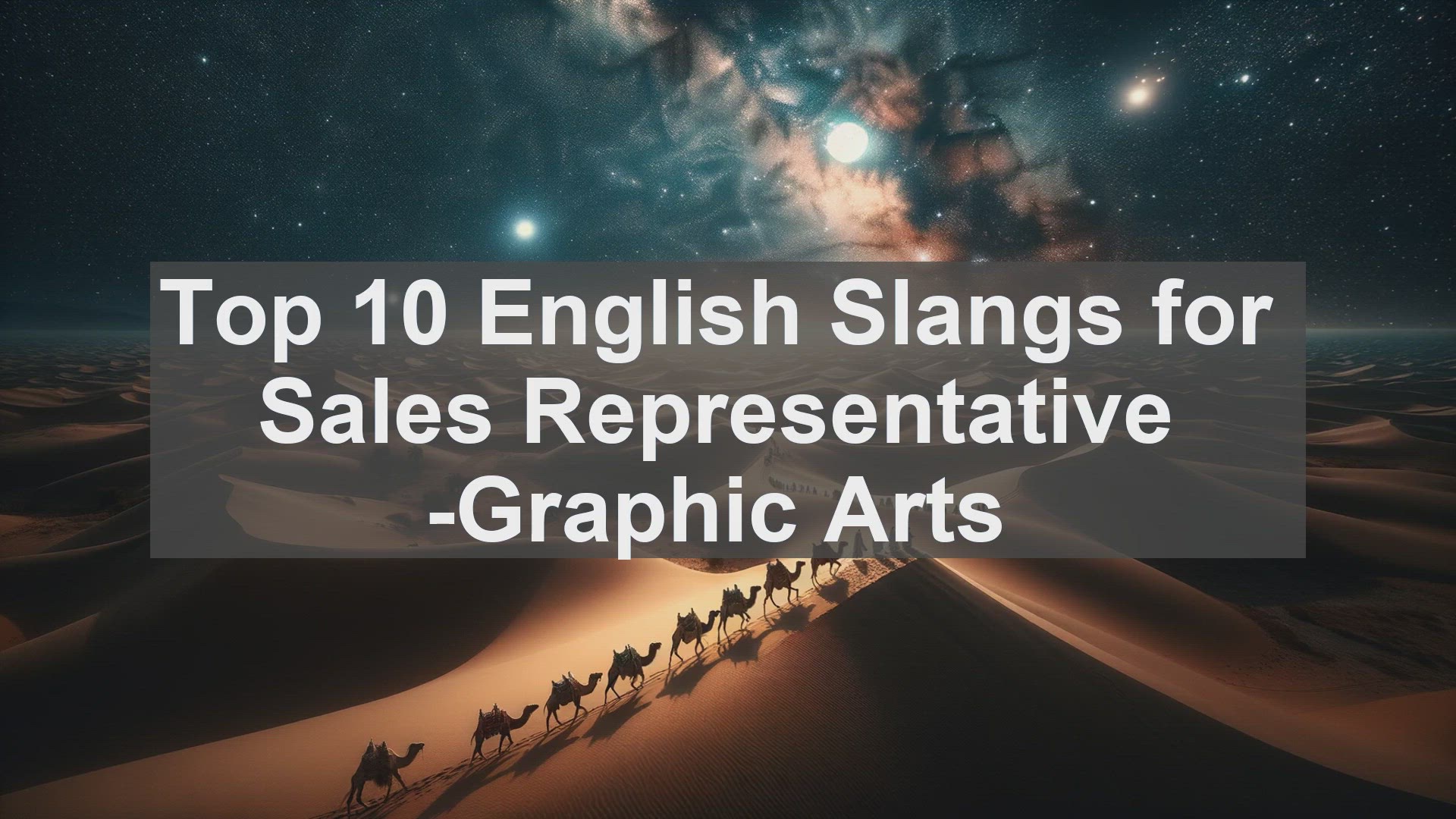 'Video thumbnail for Top 10 English Slangs for Sales Representative Graphic Arts'