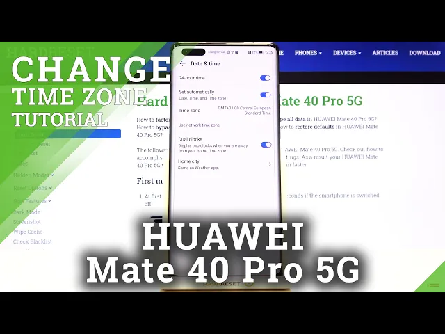 Video thumbnail for How to Change Date and Time on HUAWEI P40 Pro – Set Date And Time