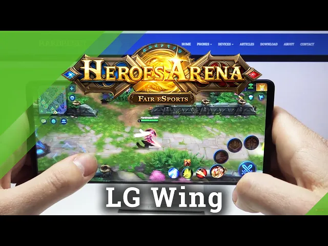 Video thumbnail for Performance Test of LG WING - Heroes Arena Gameplay
