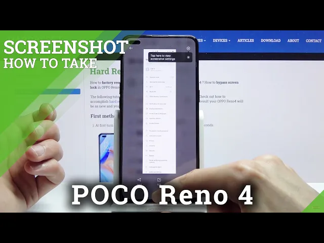 Video thumbnail for How to Take Screenshot in OPPO Reno 4 – Capture Screen