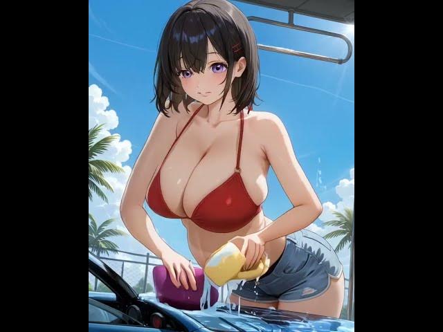 Video thumbnail for Hot Lady Washing Car