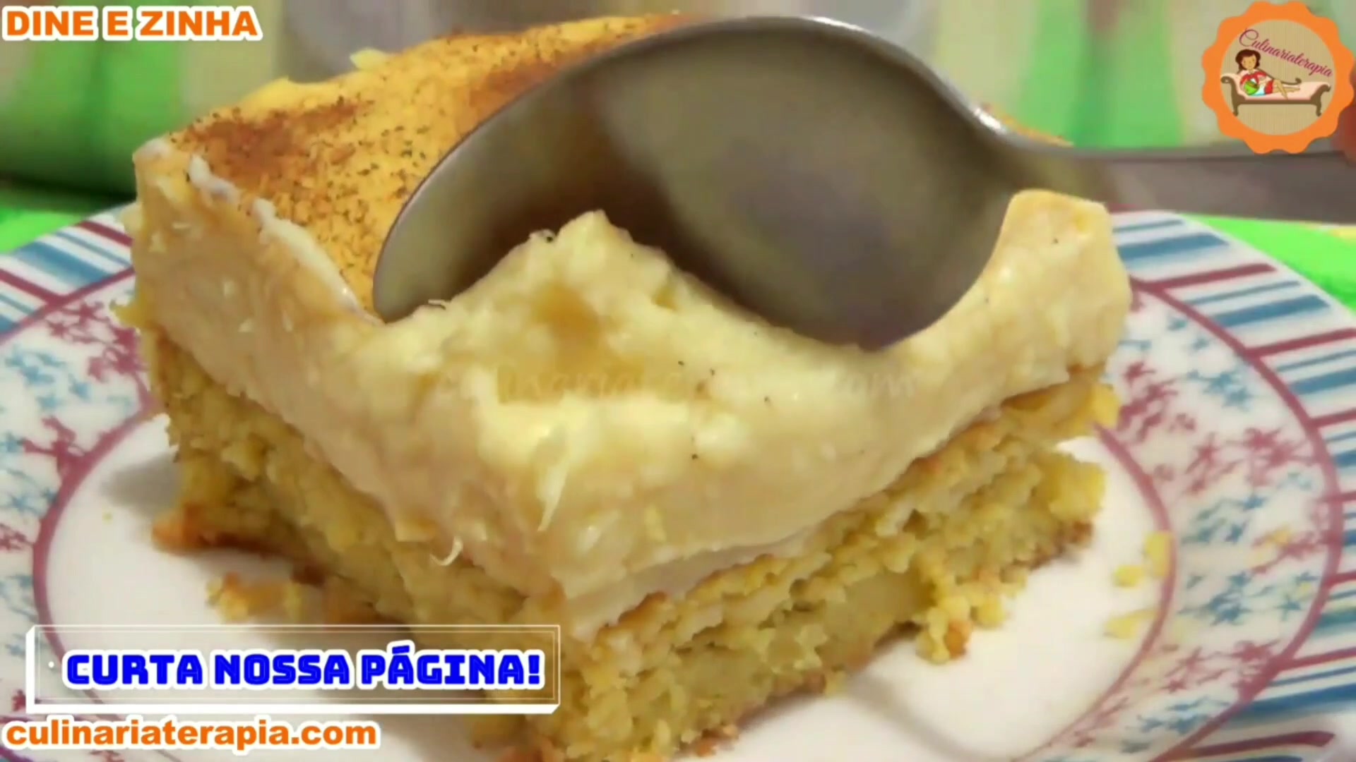 'Video thumbnail for Bolo Curau de Milho Cremoso'