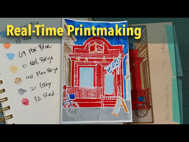 Video thumbnail for Painting Provincetown's Little Red Store | Real-Time Printmaking