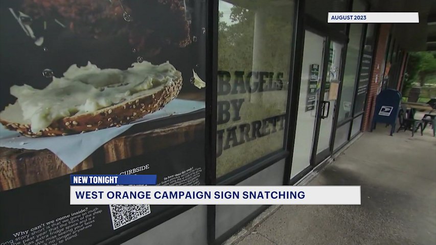 Video thumbnail for Prosecutors investigate alleged campaign sign theft in West Orange