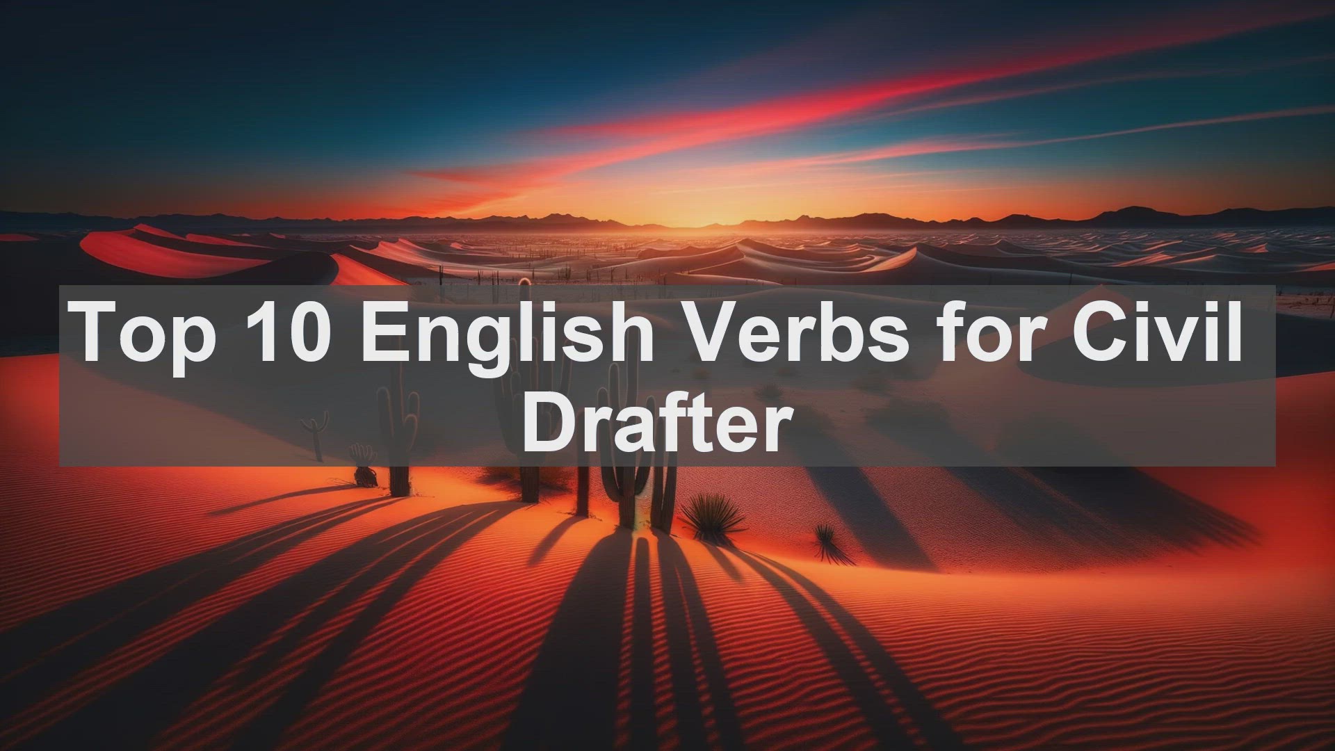 'Video thumbnail for Top 10 English Verbs for Civil Drafter'