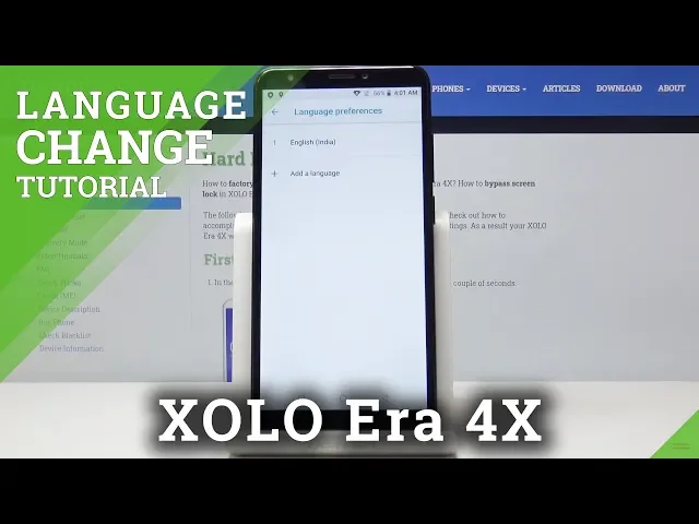Video thumbnail for How to Change Language in XOLO Era 4X – Update Language Settings