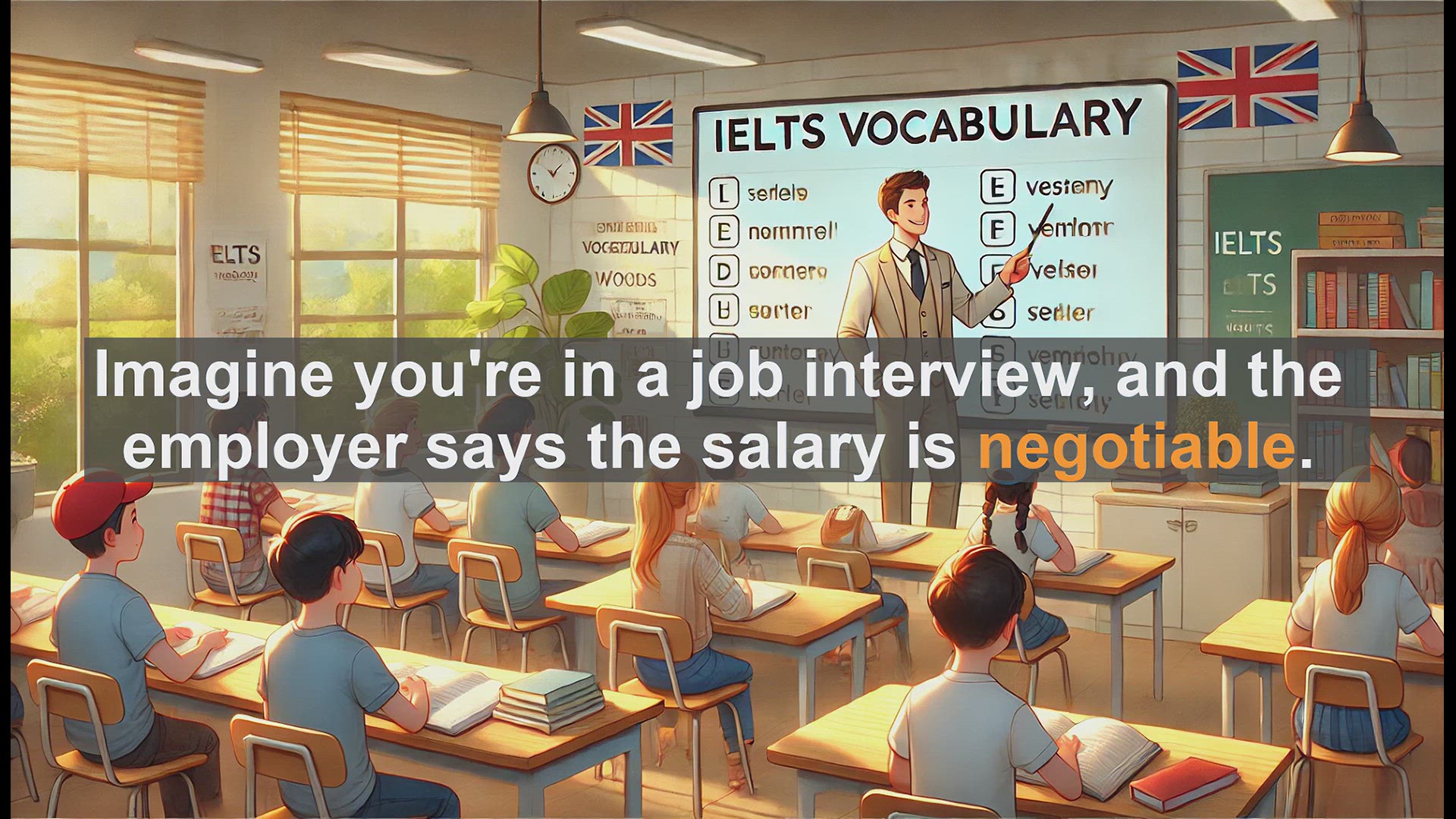 'Video thumbnail for 2500 Must Know IELTS 6.5 Vocabulary - Understanding 'Negotiable': Key IELTS Vocabulary for Band 6.5+'