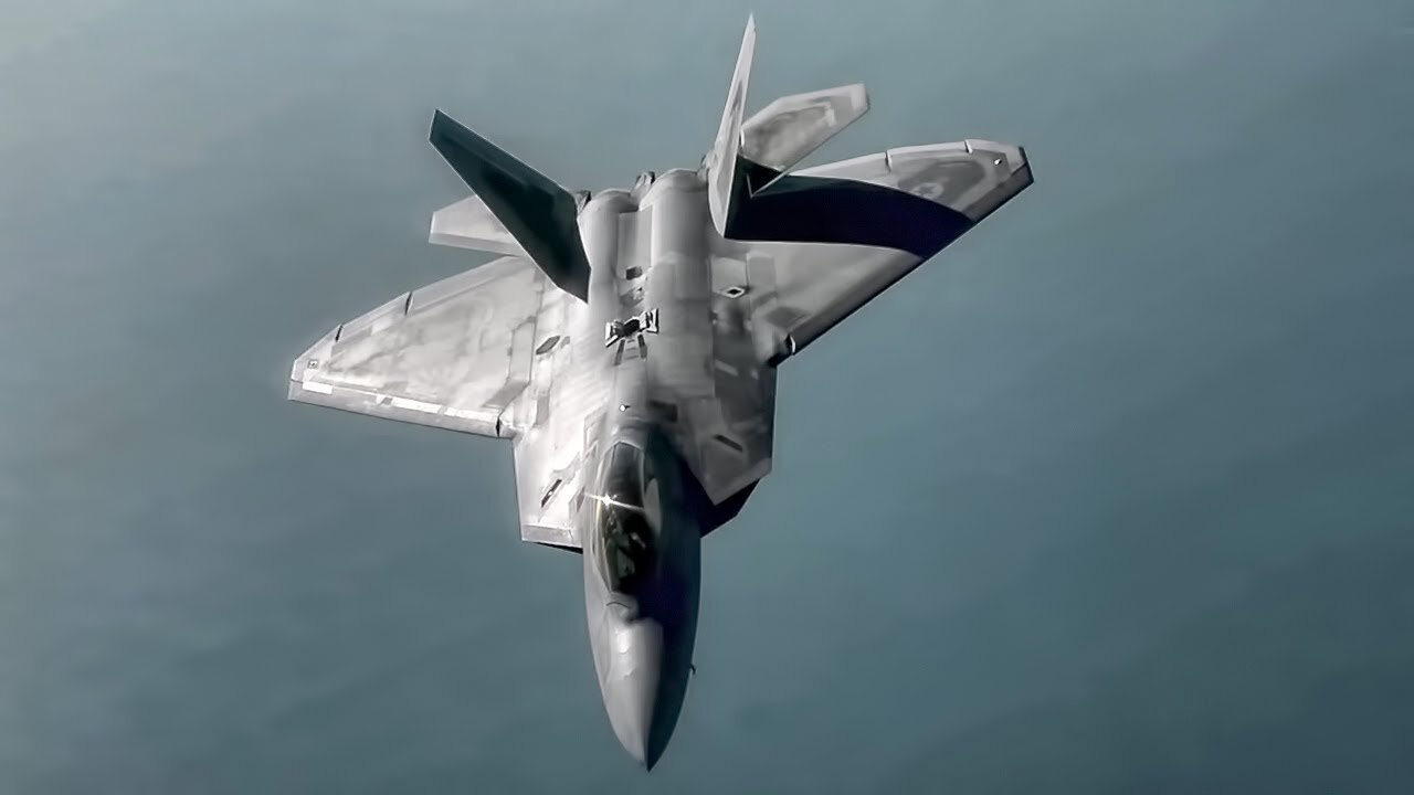 Video thumbnail for F-22 Raptors On Patrol • KC-10 Extenders Keep Them Flying