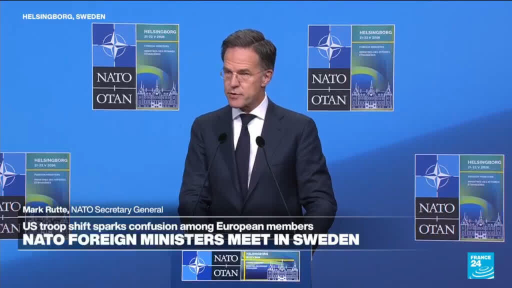 Video thumbnail for REPLAY: NATO foreign ministers meet in Sweden