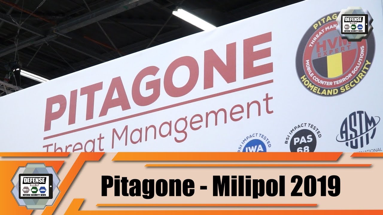 'Video thumbnail for Belgian Company Pitagone protects Milipol Paris 2019 exhibition with its anti-ram mobile barrier'