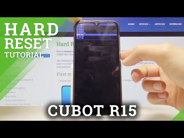 Video thumbnail for HARD RESET CUBOT R15 - Wipe Data / Factory Mode