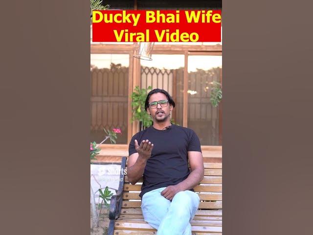 Video thumbnail for Ducky Bhai Wife Viral Video | Aroob Jatoi Viral Video Leak | Ducky Bhai Wife Video Kisne Viral Ki