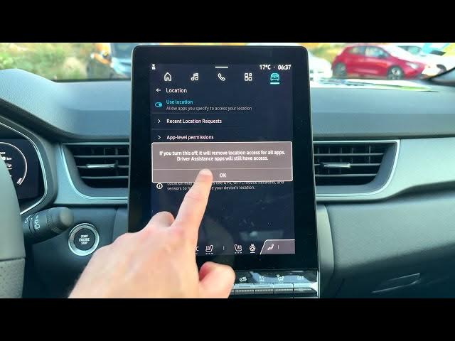 Video thumbnail for Renault Captur – How to Adjust Location Settings
