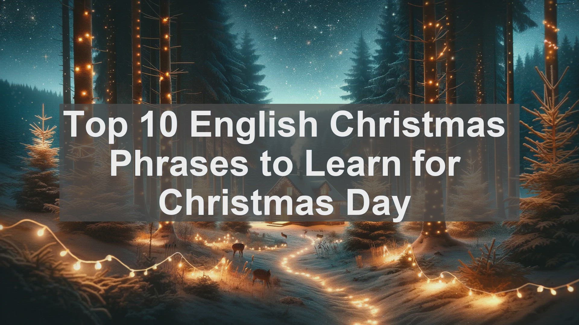 'Video thumbnail for Top 10 English Christmas Phrases to Learn for Christmas Day'