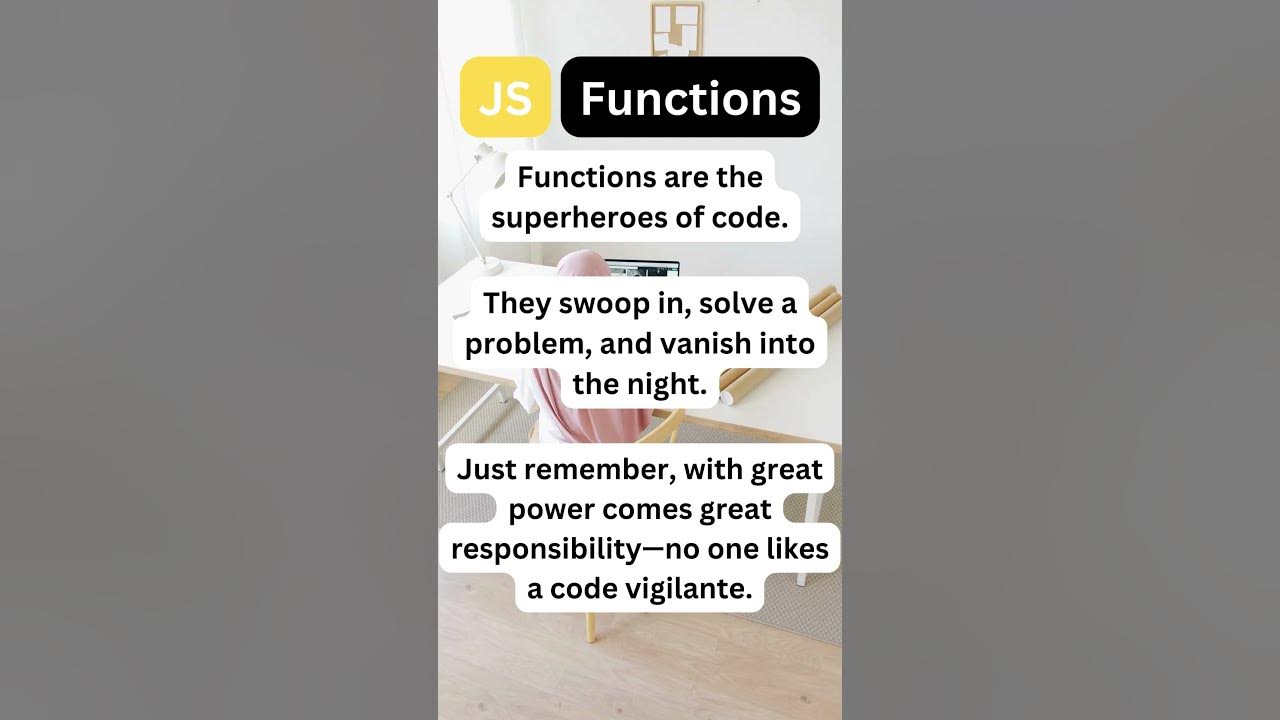 Video thumbnail for JavaScript Functions Your Secret Weapon for Efficient Coding 💡