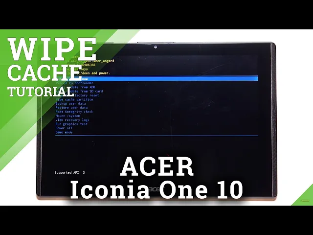 Video thumbnail for How to Wipe Cache Partition in ACER Iconia One 10 – Reset Temporary Cache Files