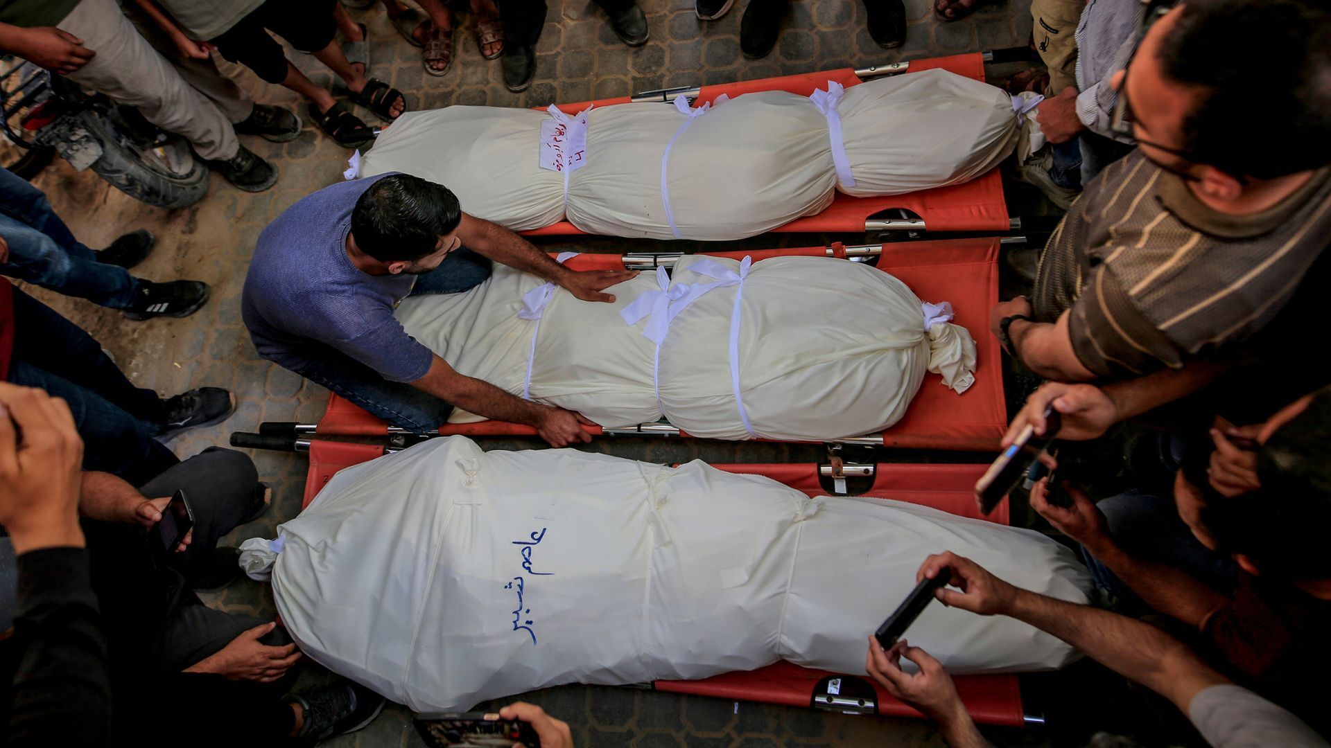 Video thumbnail for 'No place in Gaza is safe': Family of five burned in their sleep in Israeli air strike