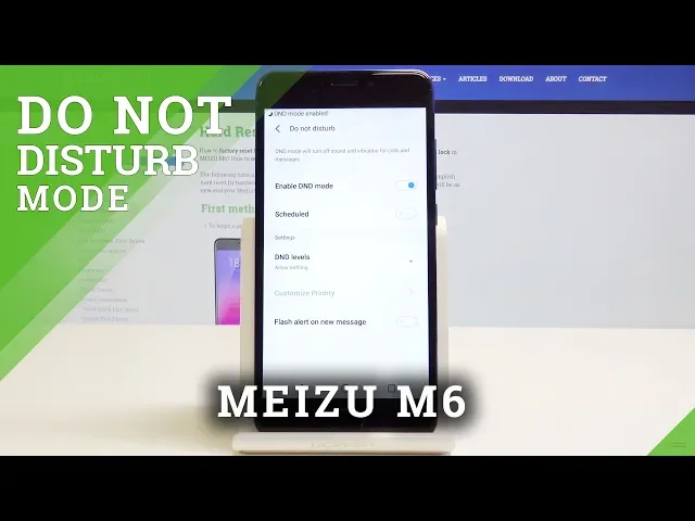 Video thumbnail for How to Set Up Do Not Disturb in MEIZU M6