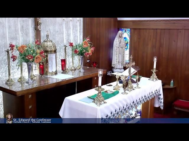 Video thumbnail for Holy Mass from St Edward the Confessor in Tallulah 09-22-2024
