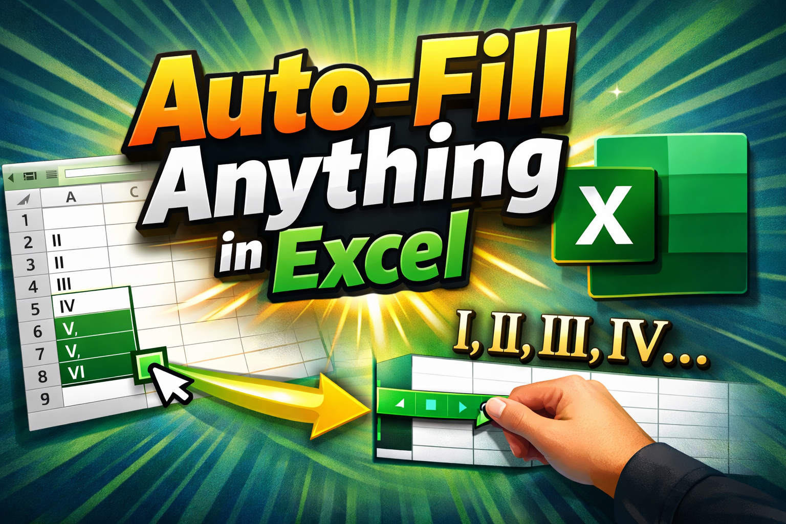 Video thumbnail for Create Excel Custom Lists and Auto-Fills