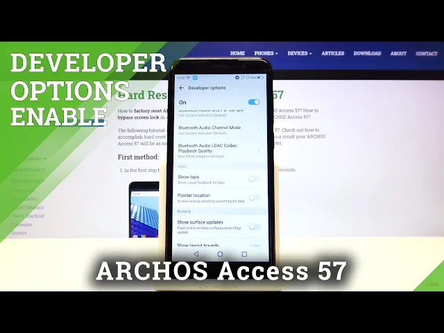 Video thumbnail for How to Unlock Developer Options in ARCHOS Access 57 – Access Developer Mode