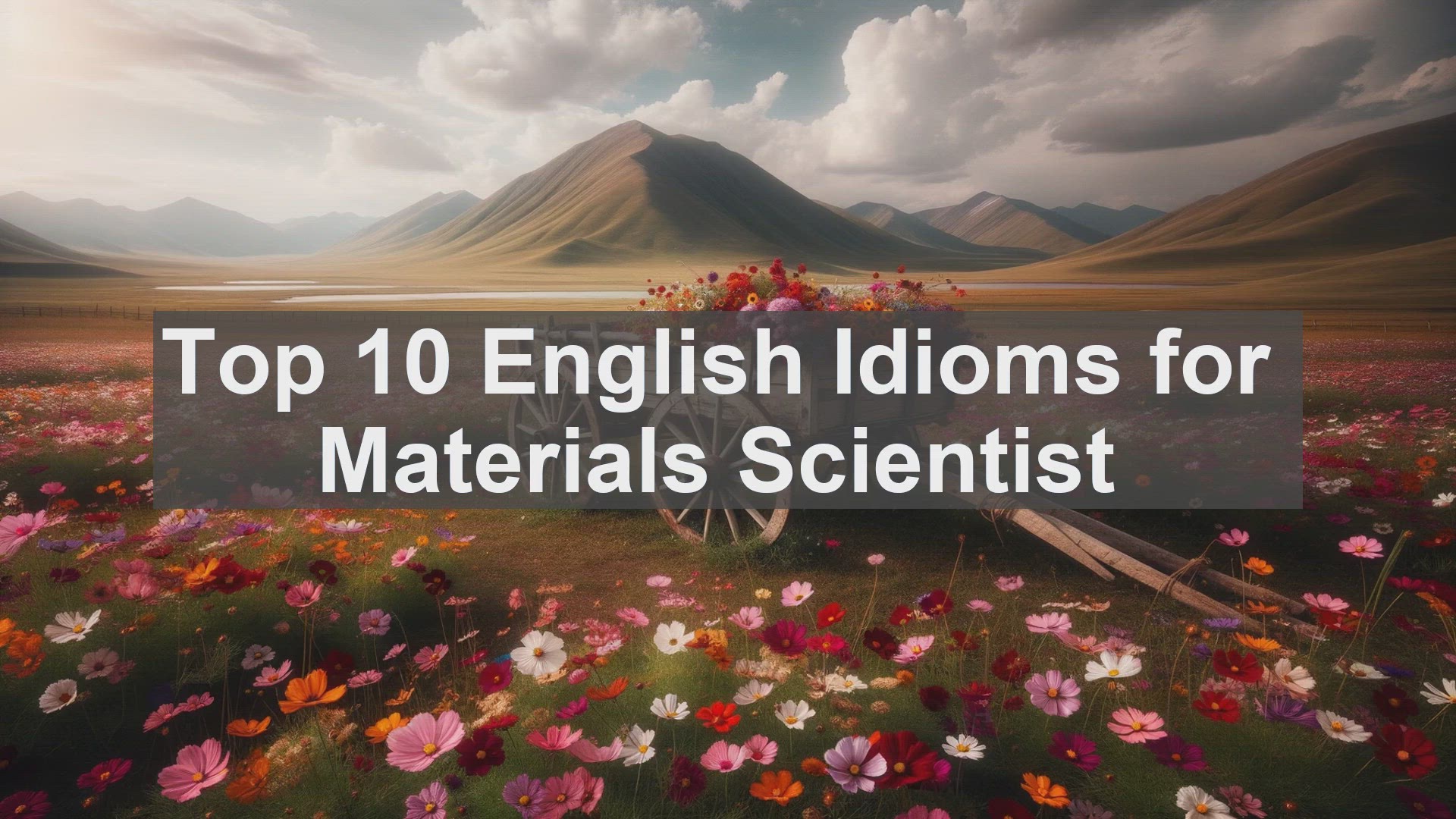 'Video thumbnail for Top 10 English Idioms for Materials Scientist'