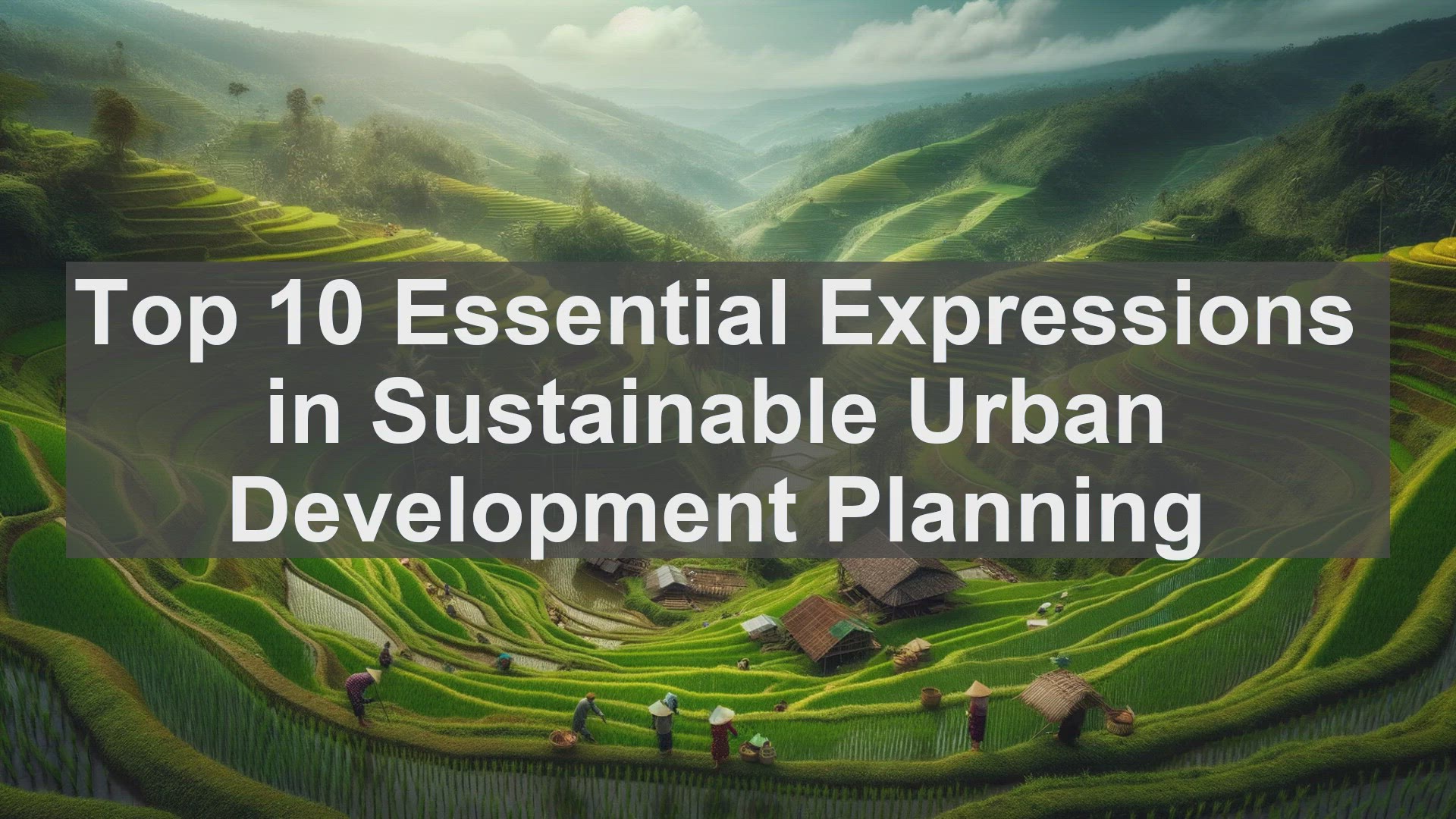 'Video thumbnail for Top 10 Essential Expressions in Sustainable Urban Development Planning'