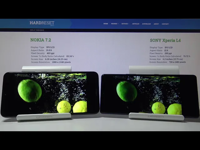 Video thumbnail for Display Comparison NOKIA 7.2 vs SONY Xperia L4 – Screen Comparison