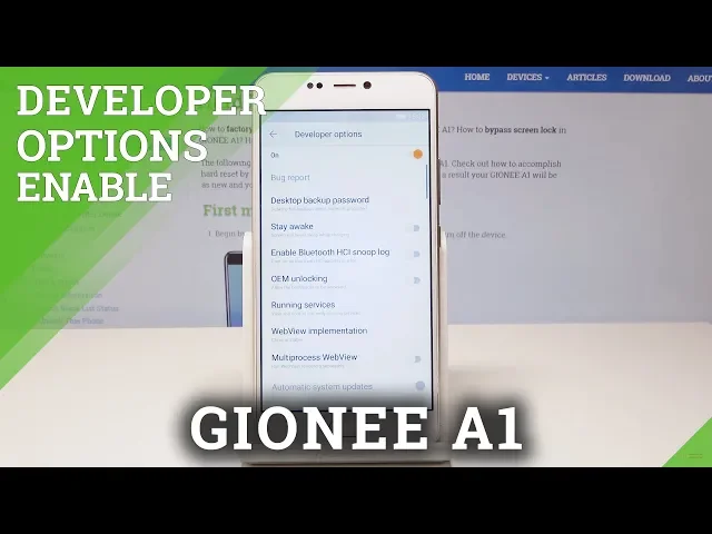 Video thumbnail for Developer Options GIONEE A1 - Enable OEM Unlock & USB Debugging