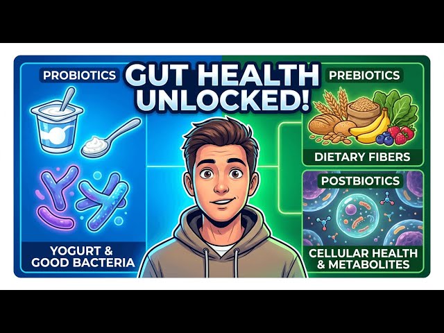 Probiotics vs. Prebiotics vs. Postbiotics: The Complete Gut Health Triad You Need To Know!